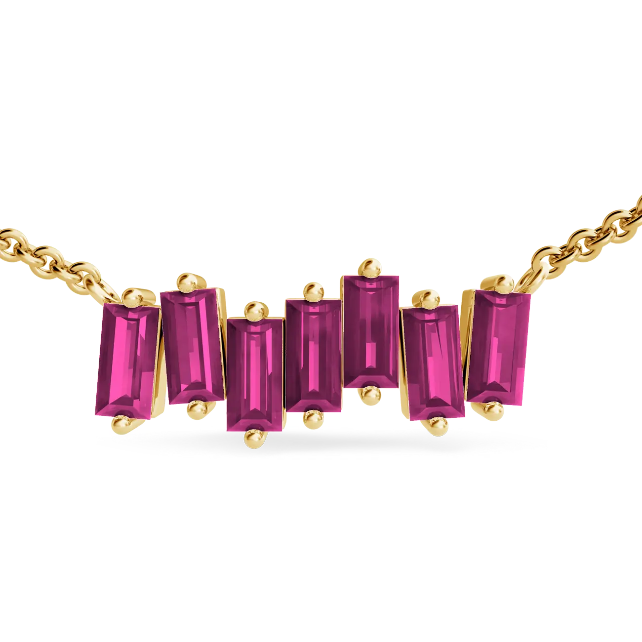 Necklace with Rhodolite Garnets