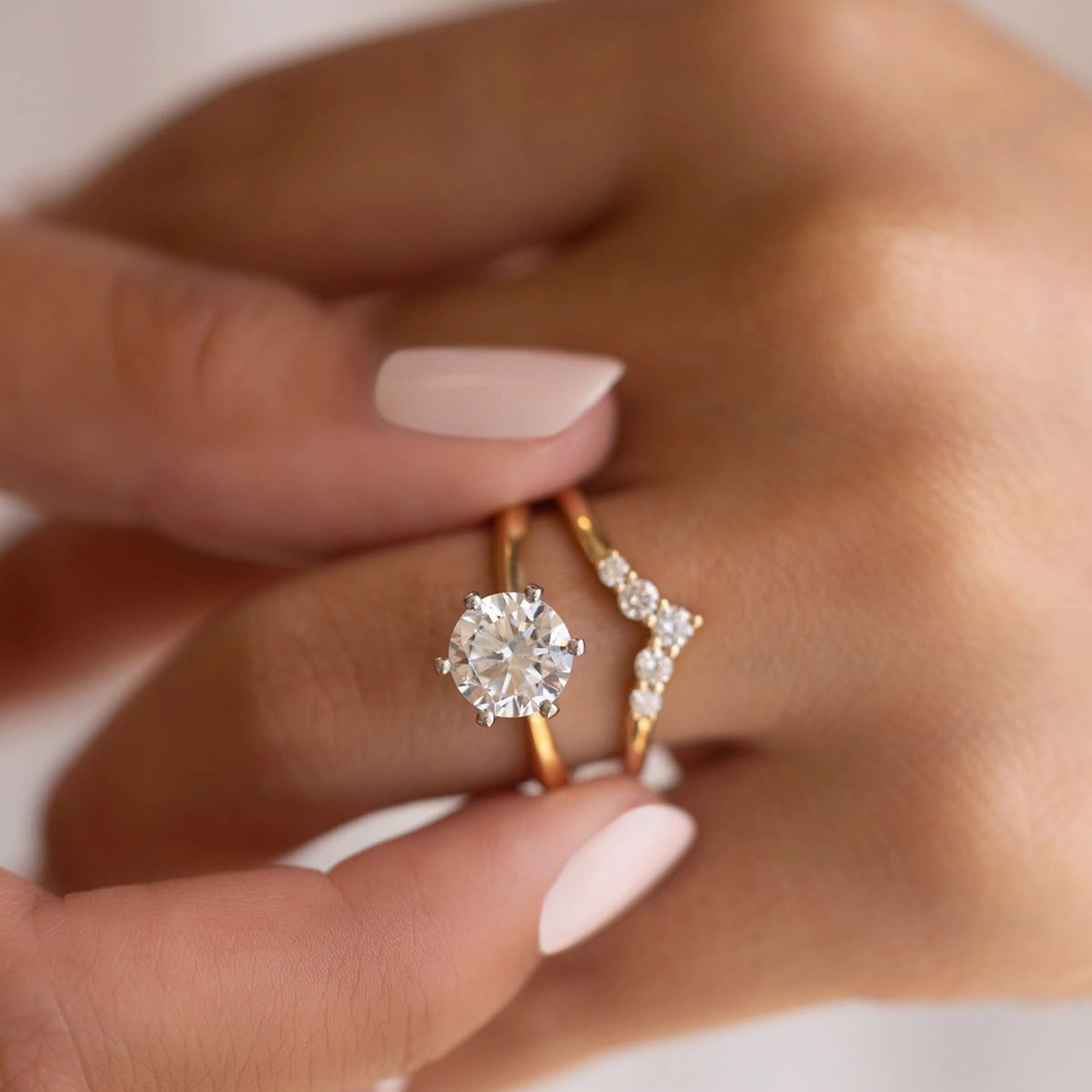 Chevron Wedding Band